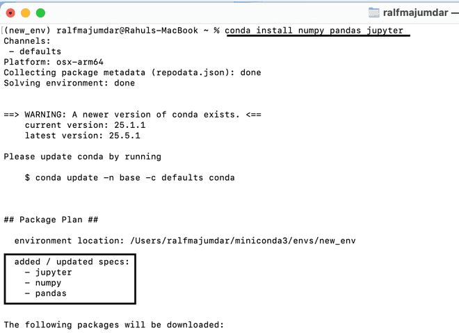 conda j